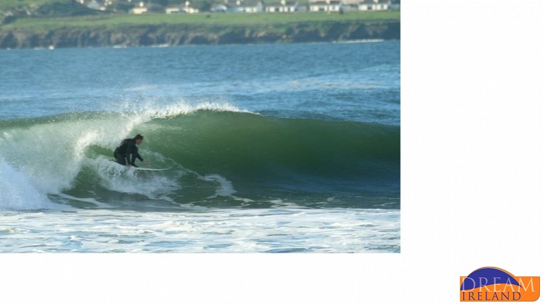 Lahinch beach surfing